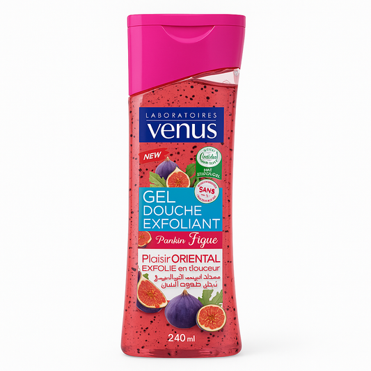 Gel Douche Exfoliant Figue & Graines Naturelles Venus 240ml