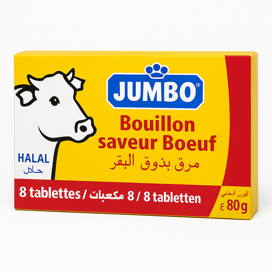 Bouillon Cube Bœuf 8 Tablettes 80g Jumbo