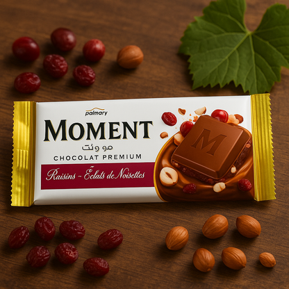 Moment Chocolat Raisins & Noisettes – 100g Palmary