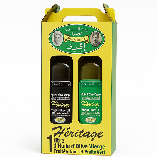 Héritage Olive – 2 Huiles d’Olive Vierge 2x50cl Ifri