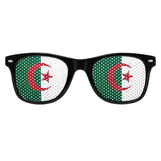 Lunettes Fan Supporter Algérie – Vision Perforée