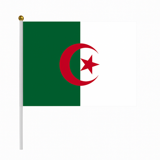 Drapeau Algérie 30x45cm avec support