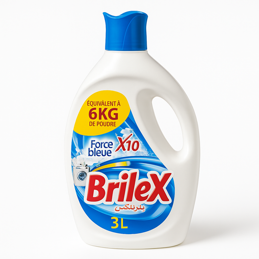 Brilex Force Bleue Lessive Liquide 3L