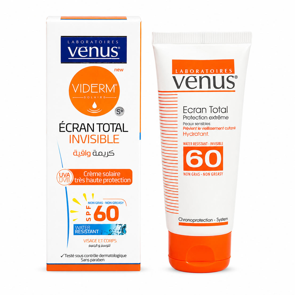 Crème Solaire Venus Viderm Écran Total Invisible SPF 60 – 50 ml