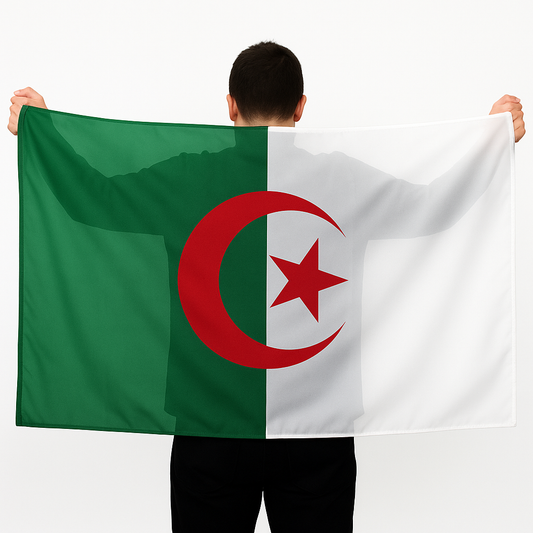 Cape Drapeau Algérie 90x150 cm Synthétique