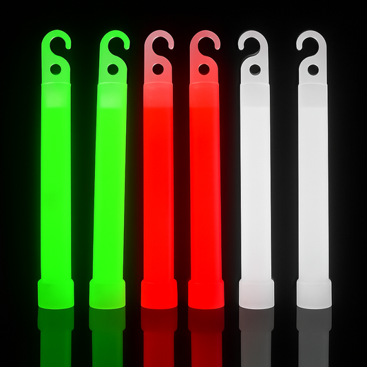 Pack x6 Bâtons Fluo Algérie Vert, Blanc, Rouge