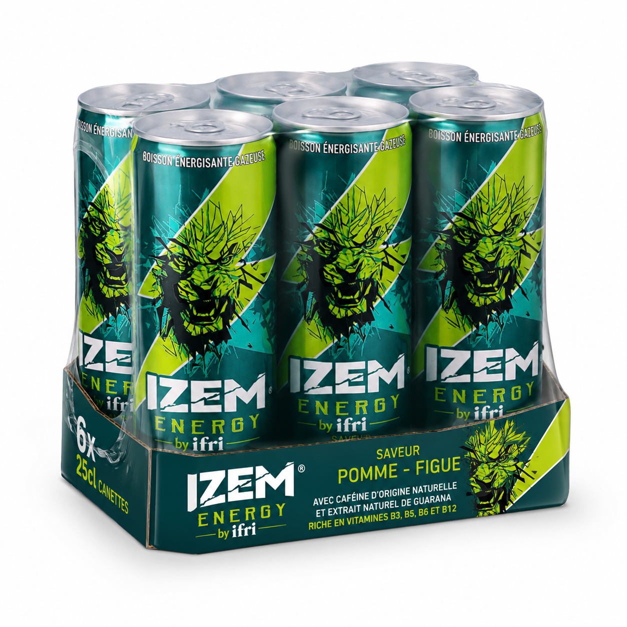 Pack de 6 Izem Energy Pomme & Figue