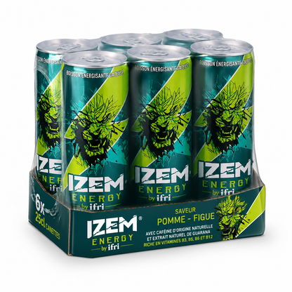 Pack de 6 Izem Energy Pomme & Figue