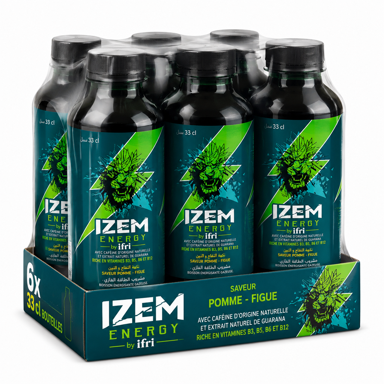 Pack de 6 Izem Energy Pomme & Figue