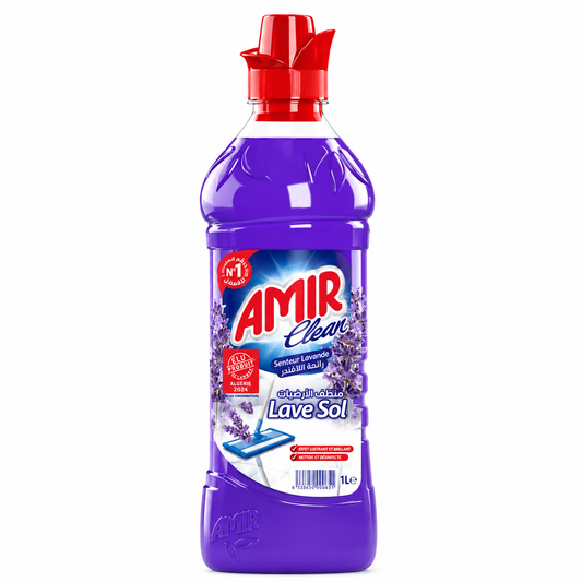 Amir Clean Sanibon Lavande 1 L – Nettoyant WC & Salle de Bain