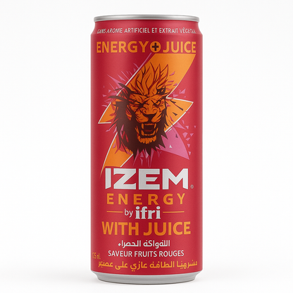 IZEM Energy with Juice Fruits Rouges 25cl