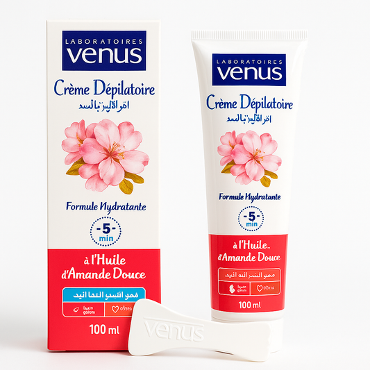 Crème Dépilatoire à l’Huile d’Amande Douce 100ml Venus