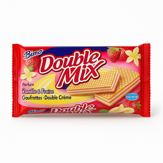Gaufrettes Vanille & Fraise 200g Bimo Double Mix