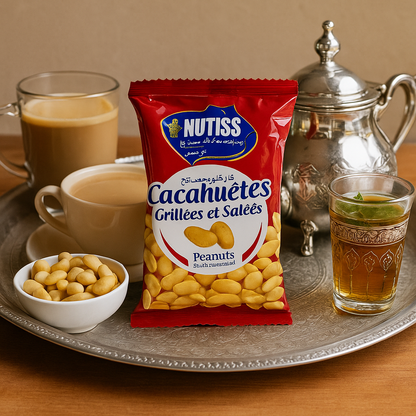 Cacahuètes Grillées & Salées 80g Nutiss