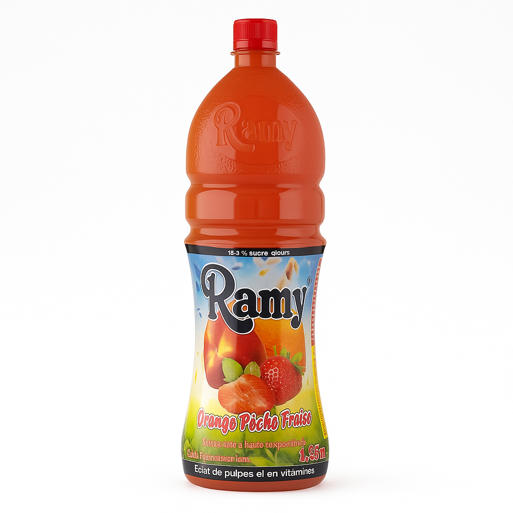 Ramy Orange Pêche Fraise 1,25L
