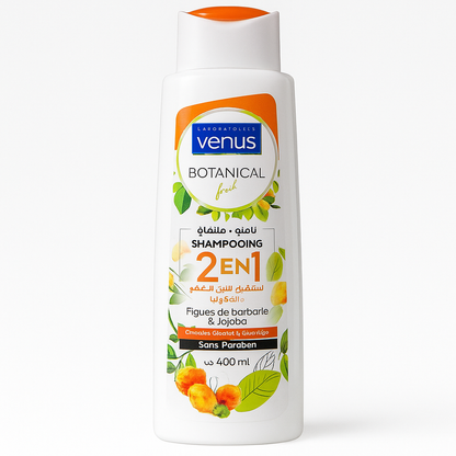Shampoing Botanical Touch 2-en1 Figue de Barbarie & Jojoba 400ml Venus