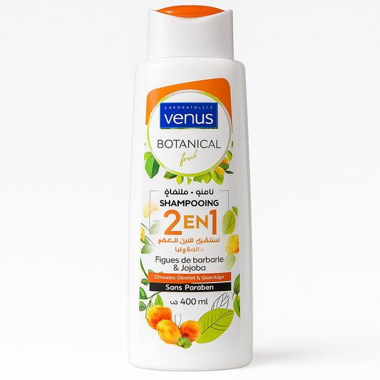 Shampoing Botanical Touch 2-en1 Figue de Barbarie & Jojoba 400ml Venus