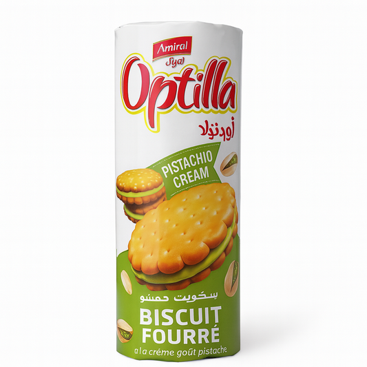 Biscuits Fourrés à la Crème de Pistache 350g Optilla
