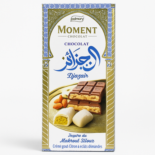 Moment Djazair Tablette Chocolat Makrout Ellouz 150g