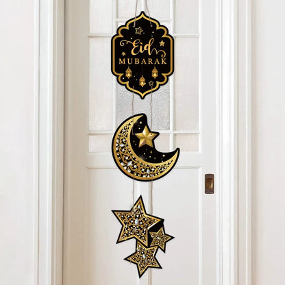 Décoration de porte Ramadan suspendue – EID Mubarak / Ramadan Kareem