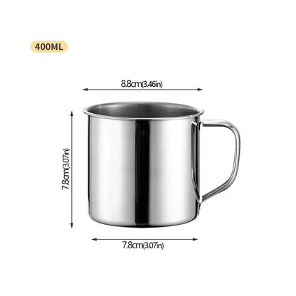 Tasse en acier inoxydable – tasse iconique des foyers algériens