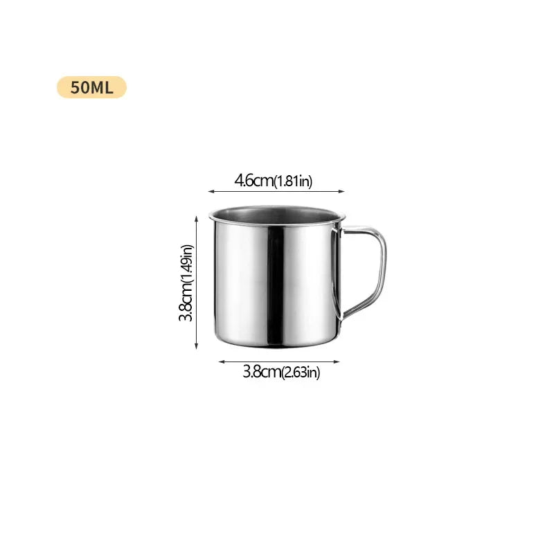Tasse en acier inoxydable – tasse iconique des foyers algériens