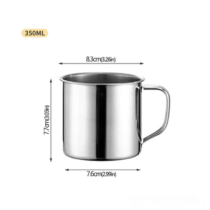 Tasse en acier inoxydable – tasse iconique des foyers algériens