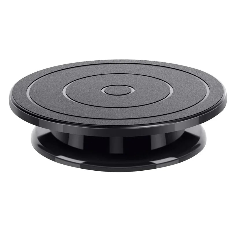 Plateau tournant à gâteau rotatif noir – Kit décoration pâtisserie