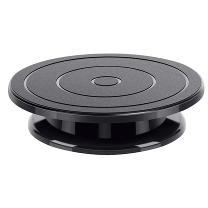 Plateau tournant à gâteau rotatif noir – Kit décoration pâtisserie