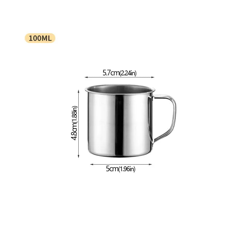 Tasse en acier inoxydable – tasse iconique des foyers algériens
