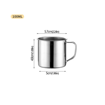 Tasse en acier inoxydable – tasse iconique des foyers algériens