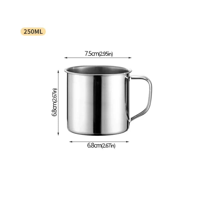 Tasse en acier inoxydable – tasse iconique des foyers algériens