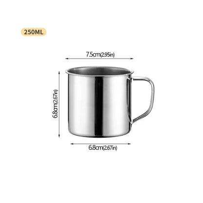 Tasse en acier inoxydable – tasse iconique des foyers algériens