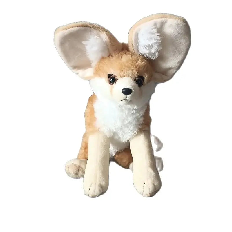 Peluche Fennec réaliste 30 cm – Renard du désert doux aux grandes oreilles
