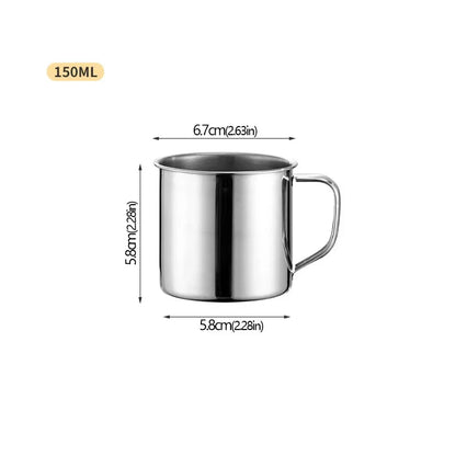 Tasse en acier inoxydable – tasse iconique des foyers algériens